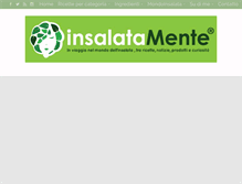 Tablet Screenshot of insalatamente.com